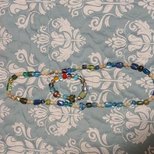 Necklace and earring handmade